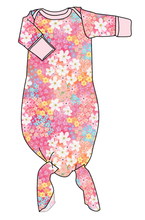 Load image into Gallery viewer, Sunset Floral Newborn Knotted Gown