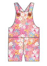 Load image into Gallery viewer, Sunset Floral Overalls and Shortalls
