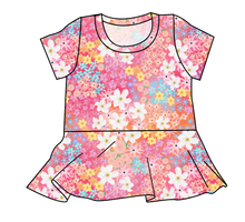 Load image into Gallery viewer, Sunset Floral Peplum Top