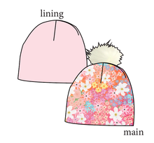 Load image into Gallery viewer, Sunset Floral Slouchy Beanie (Reversible!)