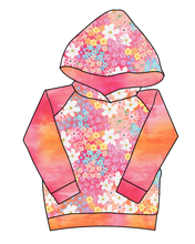 Load image into Gallery viewer, Sunset Floral Classic Hoodie (or Crewneck)