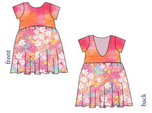 Load image into Gallery viewer, Sunset Floral Low Back Dress