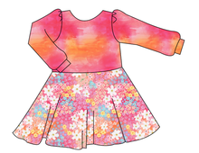 Load image into Gallery viewer, Sunset Floral Prairie Dress