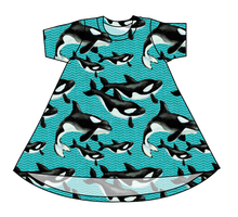 Load image into Gallery viewer, Orca Party Basic T-Shirt Dress