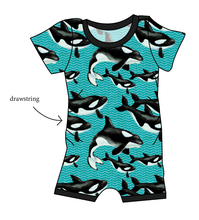Load image into Gallery viewer, Orca Party Grow With Me Pants And Shorts Romper