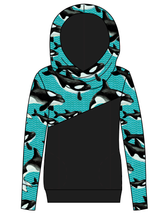 Load image into Gallery viewer, Orca Party Ladies Hoodie