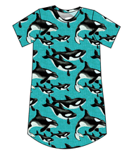 Load image into Gallery viewer, Orca Party Ladies' T-Shirt Dress