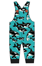 Load image into Gallery viewer, Orca Party Overalls and Shortalls