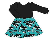 Load image into Gallery viewer, Orca Party Prairie Dress