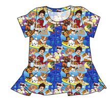 Load image into Gallery viewer, Summer Pups Ladies' Peplum Top