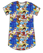 Load image into Gallery viewer, Summer Pups Ladies' T-Shirt Dress