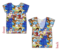 Load image into Gallery viewer, Summer Pups Low Back Ballerina Tee