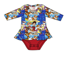 Load image into Gallery viewer, Summer Pups Peplum Top