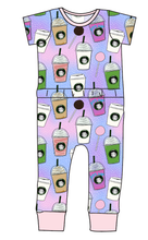 Load image into Gallery viewer, Famous Frappes Bennett Pants and Shorts Length T-Shirt Romper