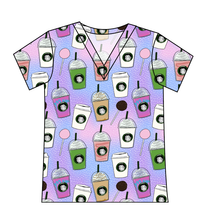 Load image into Gallery viewer, Famous Frappes Ladies' Slouchy V-Neck Tee