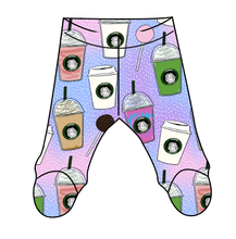 Load image into Gallery viewer, Famous Frappes Newborn Footed Pants