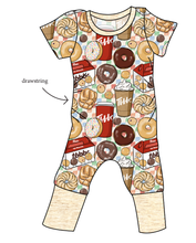 Load image into Gallery viewer, Canadian Coffee Grow With Me Pants And Shorts Romper