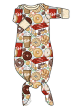 Load image into Gallery viewer, Canadian Coffee Newborn Knotted Gown