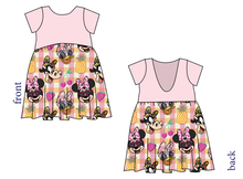 Load image into Gallery viewer, Cupcake Picnic Pals Low Back Dress