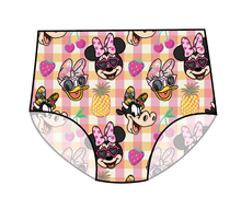 Load image into Gallery viewer, Cupcake Picnic Pals Swim Ladies' High Waisted Bikini Bottoms