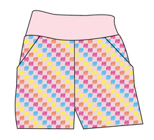 Load image into Gallery viewer, Cupcake Scribble Checks Basic Joggers And Jogger Shorts