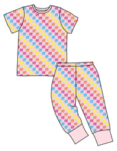Load image into Gallery viewer, Cupcake Scribble Checks Basic Loungewear Set