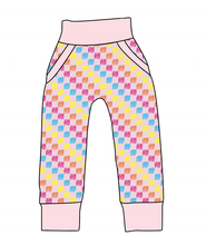 Load image into Gallery viewer, Cupcake Scribble Checks Beanpole Pants And Shorts