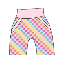 Load image into Gallery viewer, Cupcake Scribble Checks Beanpole Pants And Shorts