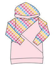 Load image into Gallery viewer, Cupcake Scribble Checks Classic Hoodie (or Crewneck)