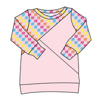 Load image into Gallery viewer, Cupcake Scribble Checks Classic Hoodie (or Crewneck)