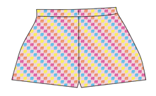 Load image into Gallery viewer, Cupcake Scribble Checks Ladies' Lounge Shorts