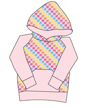 Load image into Gallery viewer, Cupcake Scribble Checks Mens' Hoodie