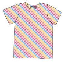 Load image into Gallery viewer, Cupcake Scribble Checks Mens' Tee