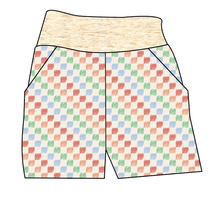 Load image into Gallery viewer, Rad Scribble Checks Basic Joggers And Jogger Shorts