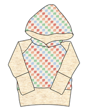 Load image into Gallery viewer, Rad Scribble Checks Grow With Me Hoodie (or Crewneck)