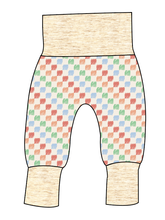 Load image into Gallery viewer, Rad Scribble Checks Grow With Me Pants And Shorts
