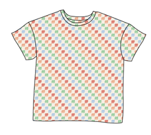 Load image into Gallery viewer, Rad Scribble Checks Ladies' Oversized Tee