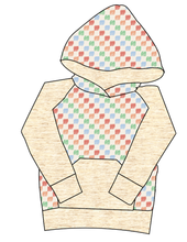 Load image into Gallery viewer, Rad Scribble Checks Mens' Hoodie