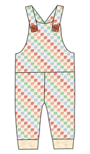 Load image into Gallery viewer, Rad Scribble Checks Overalls and Shortalls