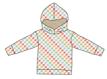 Load image into Gallery viewer, Rad Scribble Checks Oversized Hoodie