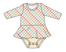 Load image into Gallery viewer, Rad Scribble Checks Peplum Top