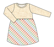 Load image into Gallery viewer, Rad Scribble Checks Play Dress