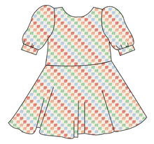 Load image into Gallery viewer, Rad Scribble Checks Prairie Dress