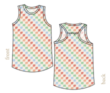 Load image into Gallery viewer, Rad Scribble Checks Summer Tank
