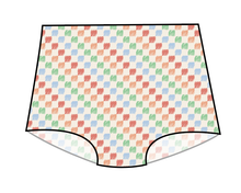 Load image into Gallery viewer, Rad Scribble Checks Swim Ladies' High Waisted Bikini Bottoms