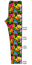 Load image into Gallery viewer, Electric Floral Basic Leggings