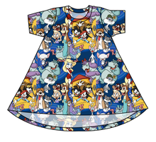 Load image into Gallery viewer, Cartoon Crew Basic T-Shirt Dress