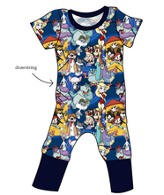 Load image into Gallery viewer, Cartoon Crew Grow With Me Pants And Shorts Romper