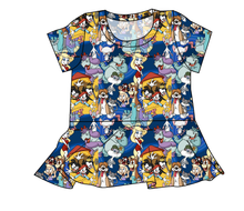 Load image into Gallery viewer, Cartoon Crew Ladies' Peplum Top