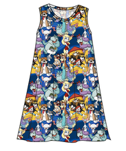 Load image into Gallery viewer, Cartoon Crew Ladies' Swing Dress